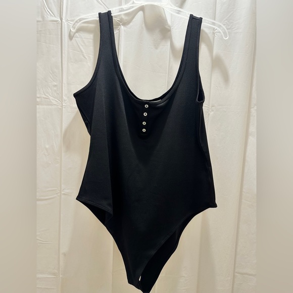 H&M Elegant Black Knit Bodysuit NWOT - Picture 5 of 5